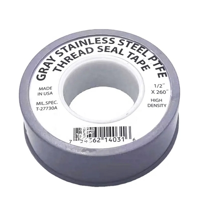 Màu xám 100% Teflon PTFE Băng niêm phong Băng keo Ptfe 19mm