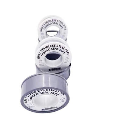 Màu xám 100% Teflon PTFE Băng niêm phong Băng keo Ptfe 19mm