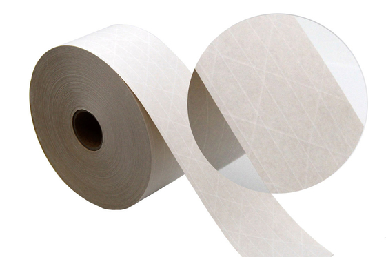 Băng giấy kraft gia cố Băng keo đóng gói giấy ướt kích hoạt nước trắng
