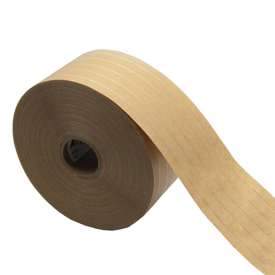 Băng giấy kraft được kích hoạt bằng nước gia cường OEM với sợi nylon 5 sợi