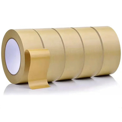 Flatback Băng giấy Kraft tùy chỉnh Có thể phân hủy sinh học Có thể in Có thể ghi Tự dính Không gia cố
