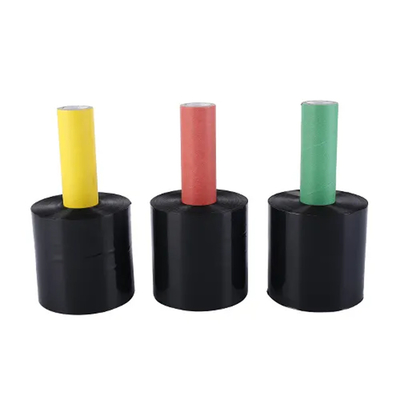 Màu đen cầm tay mini LLDPE đóng gói màng bọc căng với tay cầm xoay Bộ phân phối cho thùng carton