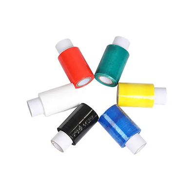 Màu cầm tay mini LLDPE Màng bọc kéo dài Bọc nhựa màu vàng có tay cầm