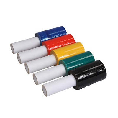 Màu cầm tay mini LLDPE Màng bọc kéo dài Bọc nhựa màu vàng có tay cầm