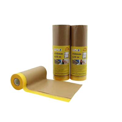 Bìa tranh tự động có thể phân hủy sinh học Giấy kraft được dán sẵn phim Mặt nạ giấy cho sơn xe