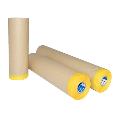 Bìa tranh tự động có thể phân hủy sinh học Giấy kraft được dán sẵn phim Mặt nạ giấy cho sơn xe
