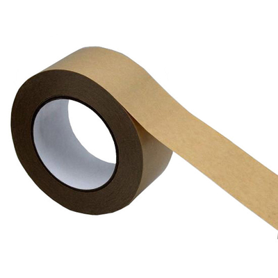 Flatback Băng giấy Kraft tùy chỉnh Có thể phân hủy sinh học Có thể in Có thể ghi Tự dính Không gia cố