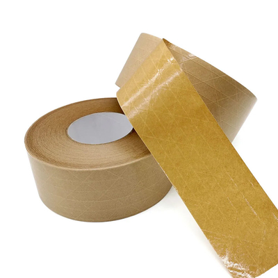 Băng keo đóng gói giấy màu nâu tự dính Băng keo đóng gói bằng sợi thủy tinh gia cố bằng sợi thủy tinh
