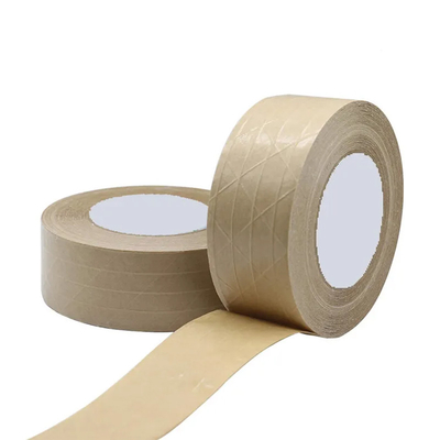 Băng keo đóng gói giấy màu nâu tự dính Băng keo đóng gói bằng sợi thủy tinh gia cố bằng sợi thủy tinh