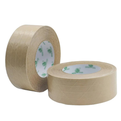 Băng keo đóng gói giấy màu nâu tự dính Băng keo đóng gói bằng sợi thủy tinh gia cố bằng sợi thủy tinh