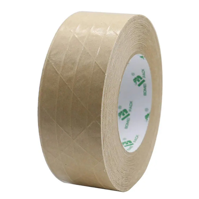 Băng keo đóng gói giấy màu nâu tự dính Băng keo đóng gói bằng sợi thủy tinh gia cố bằng sợi thủy tinh
