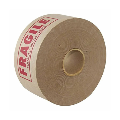 Băng giấy kraft tự dính có thể phân hủy sinh học được in / Băng giấy được kích hoạt bằng nước được in