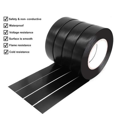 Băng keo điện PVC chịu lực cao Chất chống cháy đen tùy chỉnh