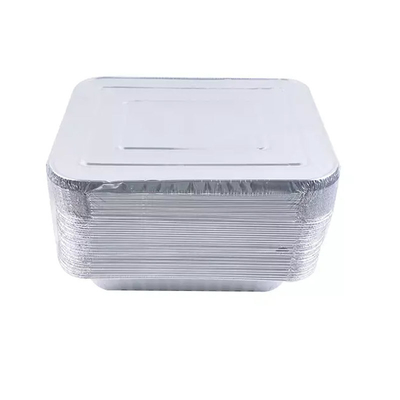 Nhiệm vụ nặng nề nông dùng một lần bằng nhôm Hộp đựng thực phẩm Chảo lá thuôn dài có nắp