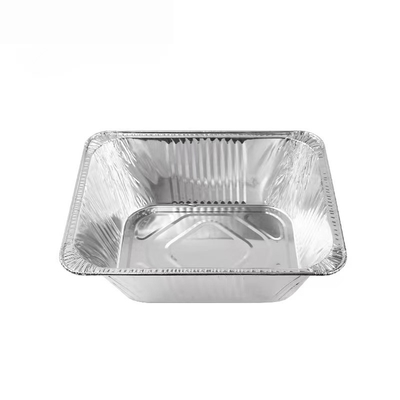 Hộp đựng thức ăn bằng nhôm nặng dùng một lần Chảo sâu dùng một lần có nắp đậy bằng giấy bạc