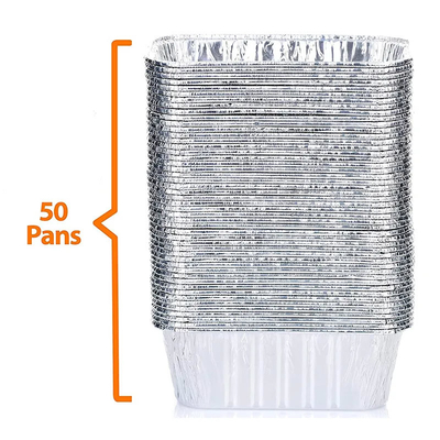 1LB Hộp đựng thức ăn bằng nhôm lá nhôm tùy chỉnh 8342 Hộp đựng thức ăn 450ml có nắp đậy