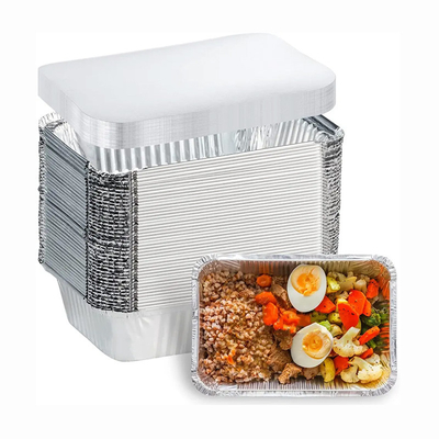 F4 83185 Hộp đựng giấy bạc dùng một lần có nắp đậy 1750ml Giấy nhôm hình chữ nhật
