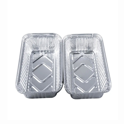 Hộp đựng thức ăn bằng nhôm lá mỏng 550ml Hộp đựng thực phẩm mang đi Hộp nhôm dùng một lần có nắp