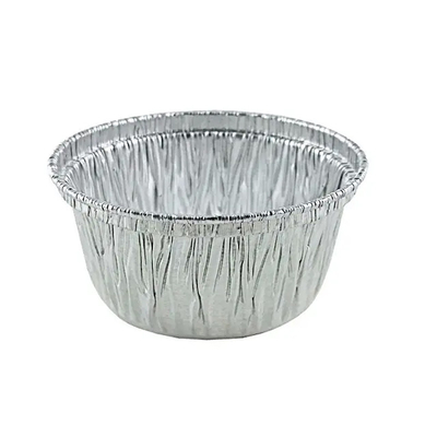 Hộp đựng thức ăn bằng nhôm tròn Take Away 130ml Cốc Ramekins dùng một lần