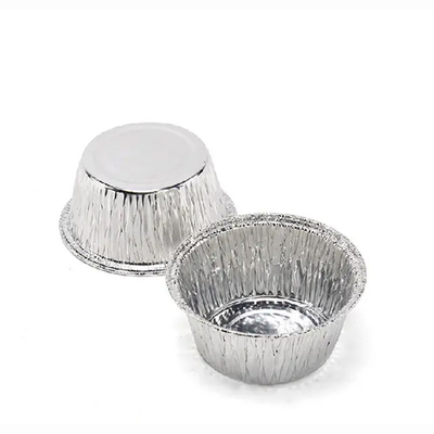 Hộp đựng thức ăn bằng nhôm tròn Take Away 130ml Cốc Ramekins dùng một lần