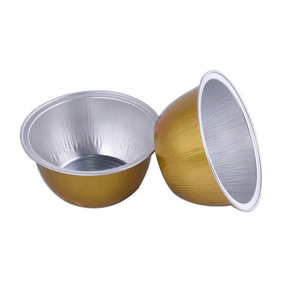 Hộp đựng thức ăn bằng nhôm dùng một lần 130ML Cốc nướng xếp nếp Bánh đầy màu sắc Chảo