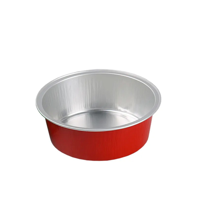 150ml Hộp đựng thức ăn bằng lá nhôm dùng một lần Hộp đựng thức ăn nhỏ hình tròn đầy màu sắc có nắp đậy