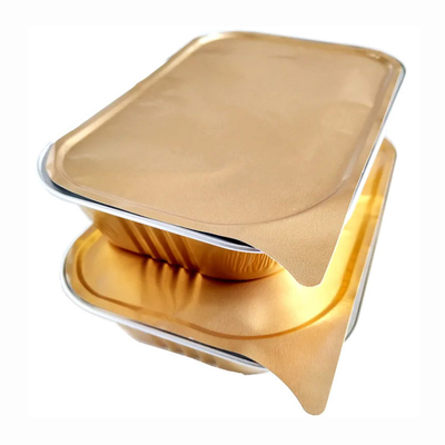 750ml Giấy nhôm đầy màu sắc dùng một lần Khay đựng bánh Pan Container
