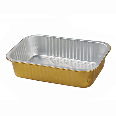 750ml Giấy nhôm đầy màu sắc dùng một lần Khay đựng bánh Pan Container